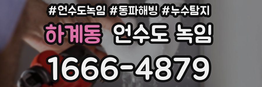 하계동 언수도 녹임