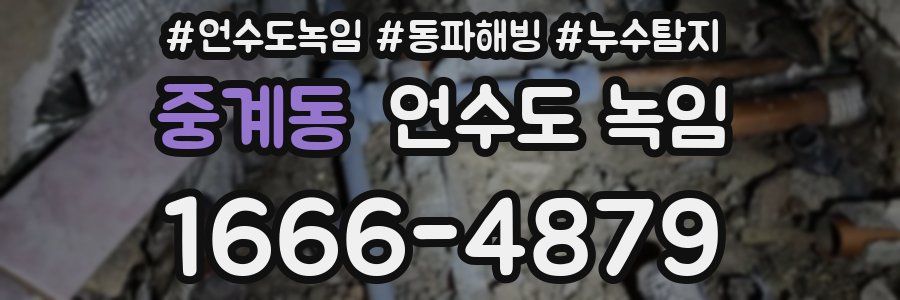 중계동 언수도 녹임