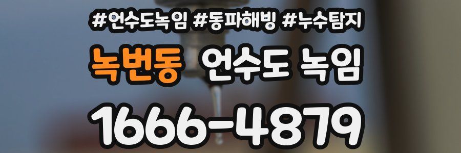 녹번동 언수도 녹임