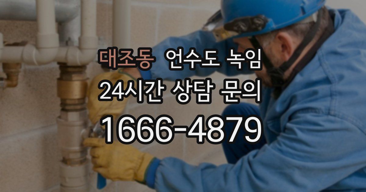 대조동 언수도 녹임