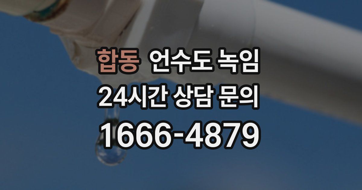 합동 언수도 녹임