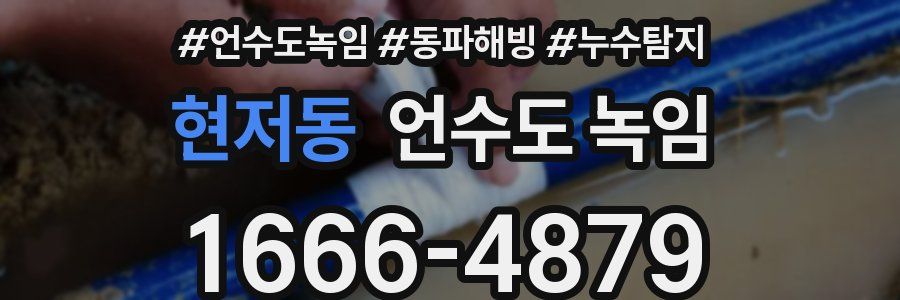 현저동 언수도 녹임