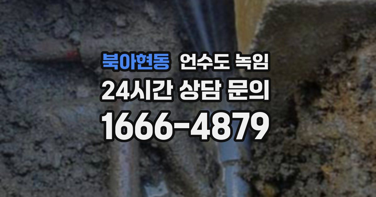 북아현동 언수도 녹임