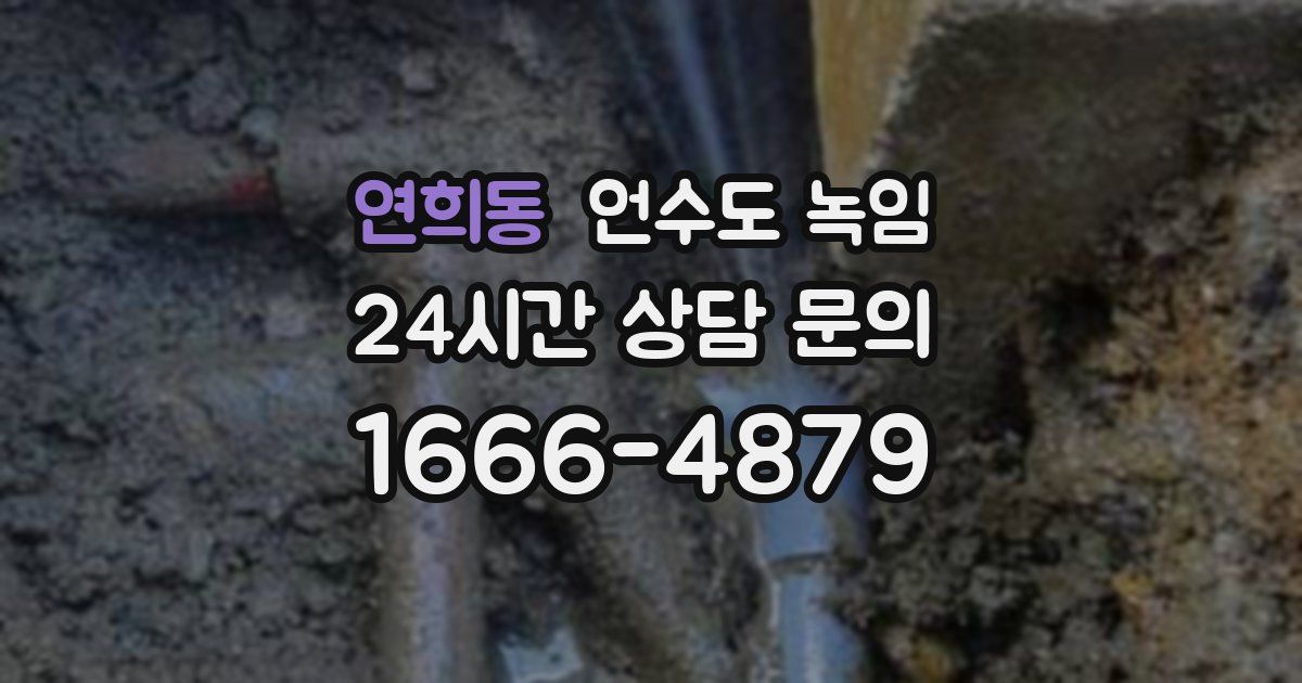 연희동 언수도 녹임