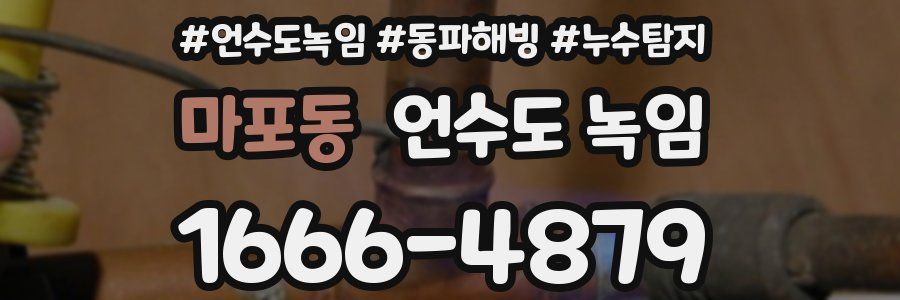 마포동 언수도 녹임