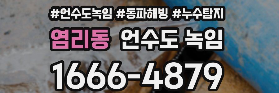 염리동 언수도 녹임