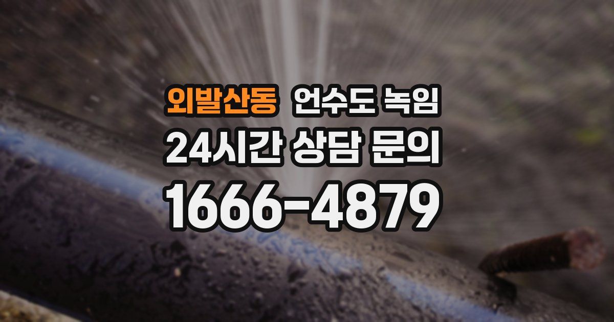 외발산동 언수도 녹임