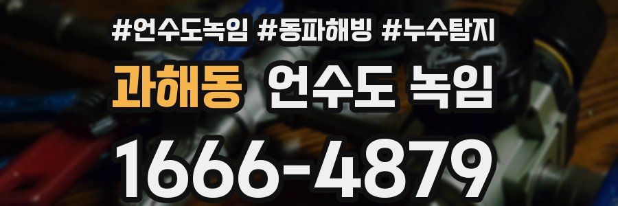 과해동 언수도 녹임