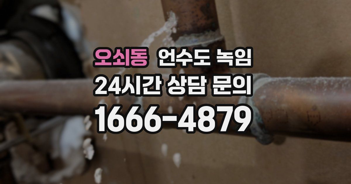 오쇠동 언수도 녹임