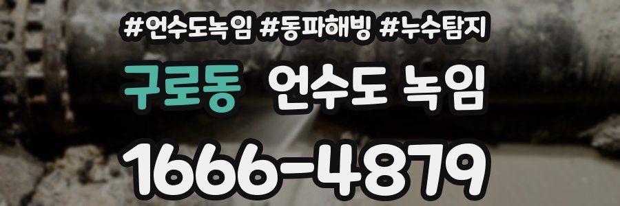 구로동 언수도 녹임