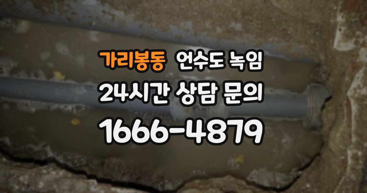 가리봉동 언수도 녹임