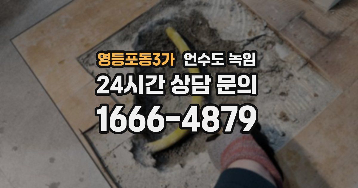 영등포동3가 언수도 녹임
