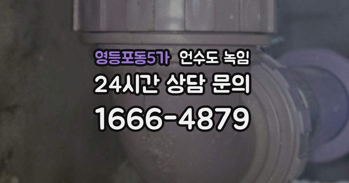 영등포동5가 언수도 녹임