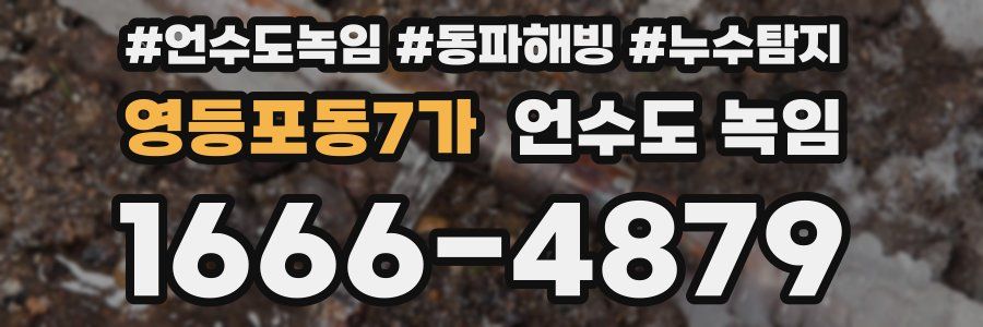 영등포동7가 언수도 녹임