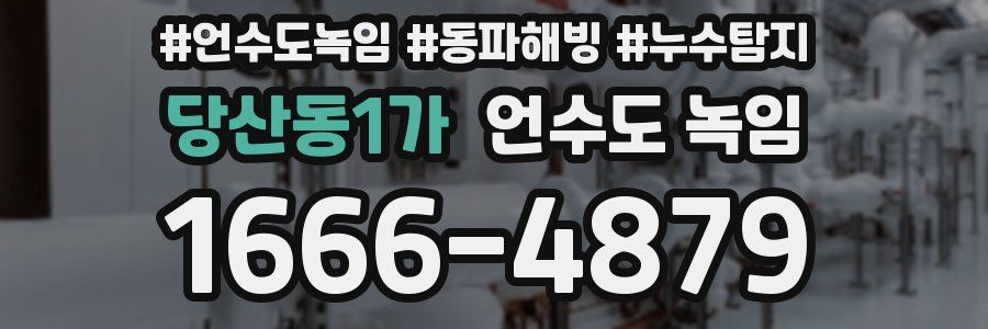 당산동1가 언수도 녹임