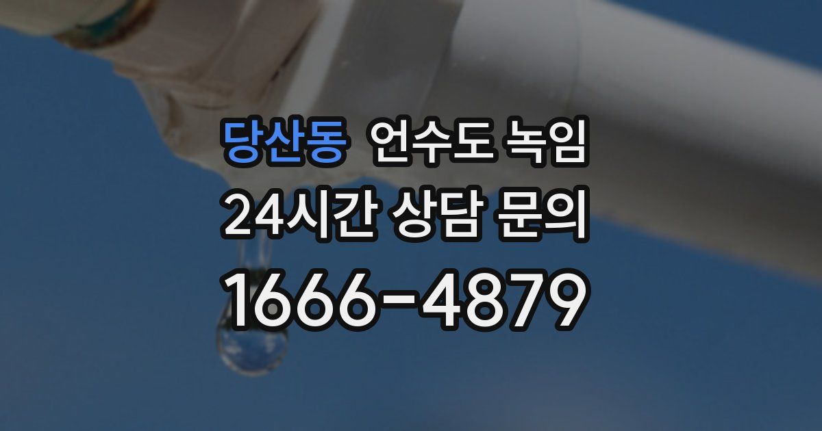 당산동 언수도 녹임