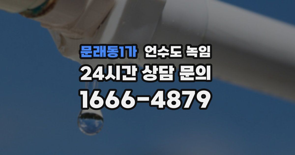 문래동1가 언수도 녹임