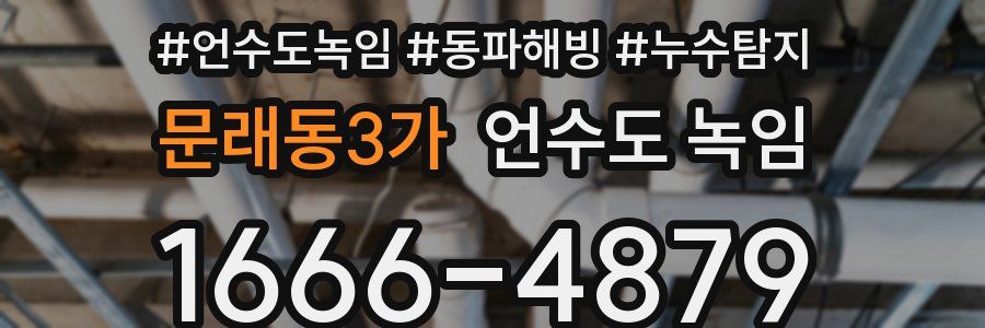 문래동3가 언수도 녹임