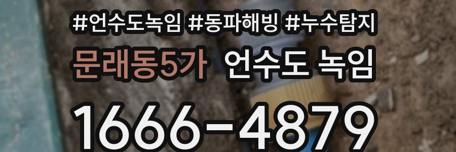 문래동5가 언수도 녹임