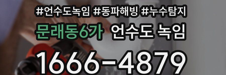 문래동6가 언수도 녹임