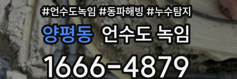 양평동 언수도 녹임