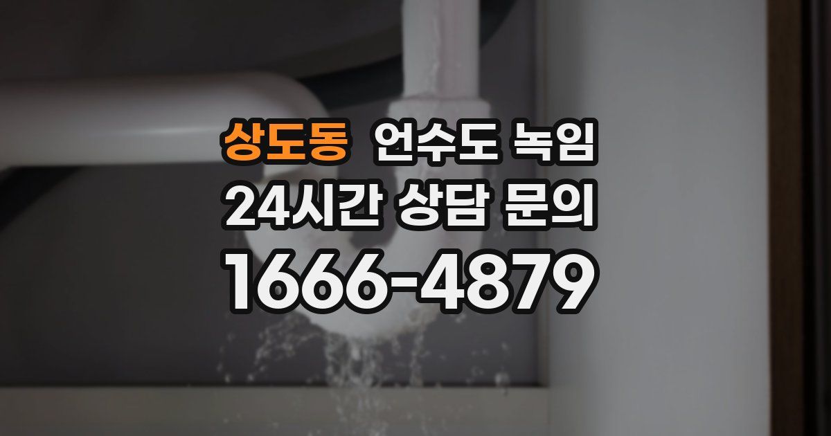 상도동 언수도 녹임