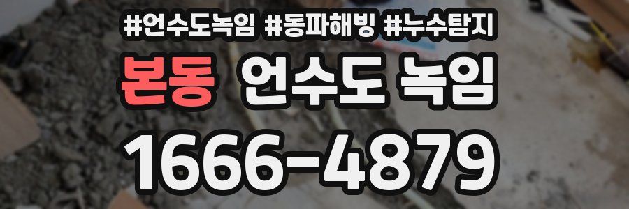 본동 언수도 녹임