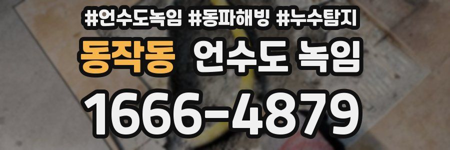 동작동 언수도 녹임