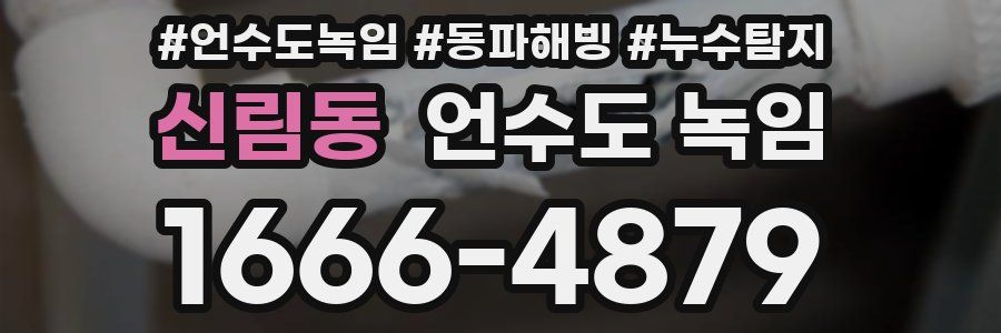 신림동 언수도 녹임