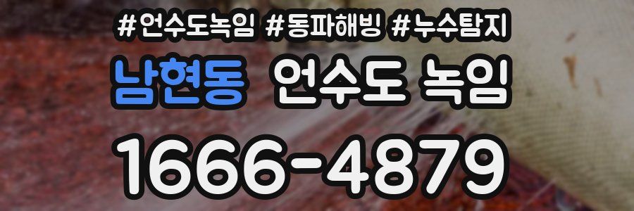 남현동 언수도 녹임