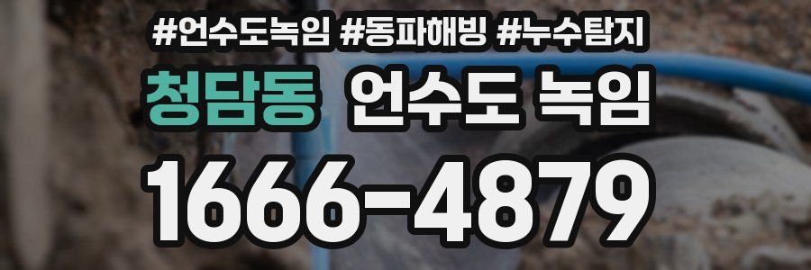 청담동 언수도 녹임