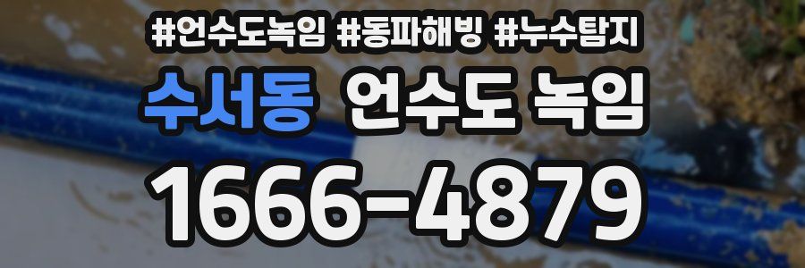 수서동 언수도 녹임