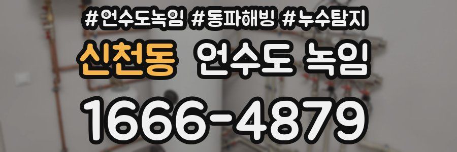 신천동 언수도 녹임