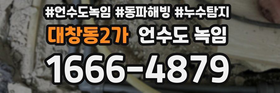 대창동2가 언수도 녹임