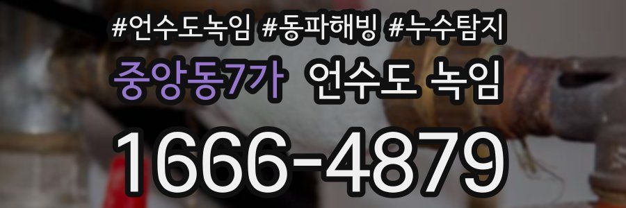 중앙동7가 언수도 녹임