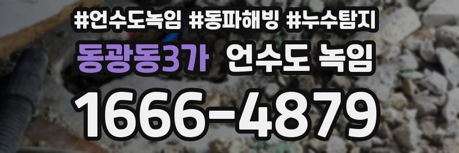 동광동3가 언수도 녹임
