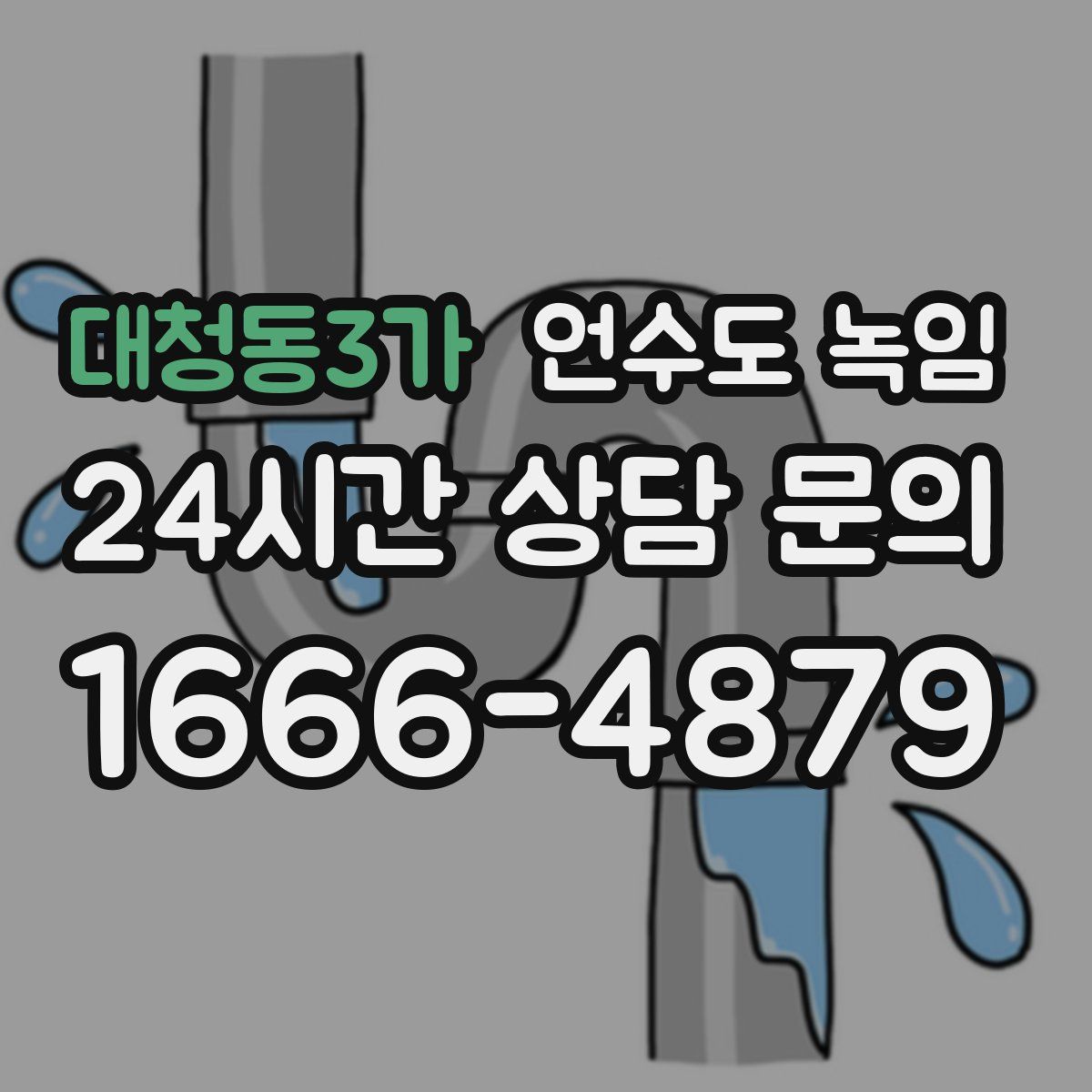 대청동3가 언수도 녹임