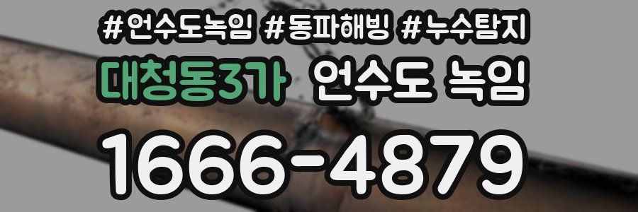 대청동3가 언수도 녹임