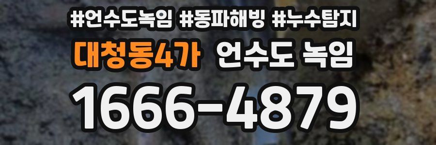 대청동4가 언수도 녹임