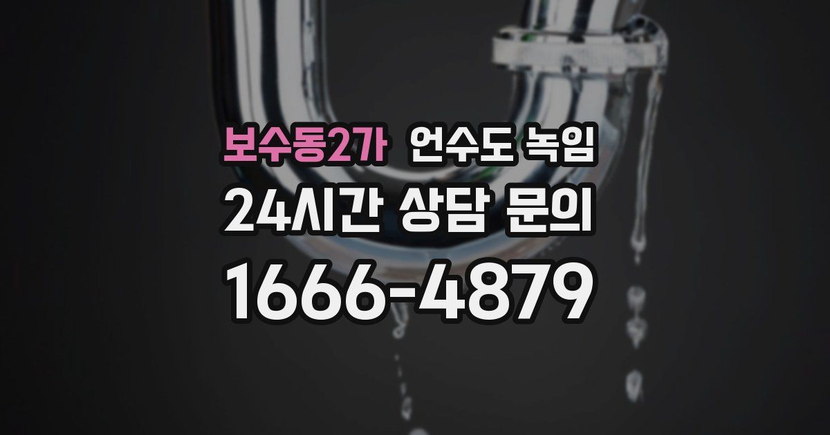 보수동2가 언수도 녹임