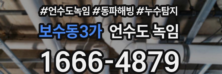 보수동3가 언수도 녹임