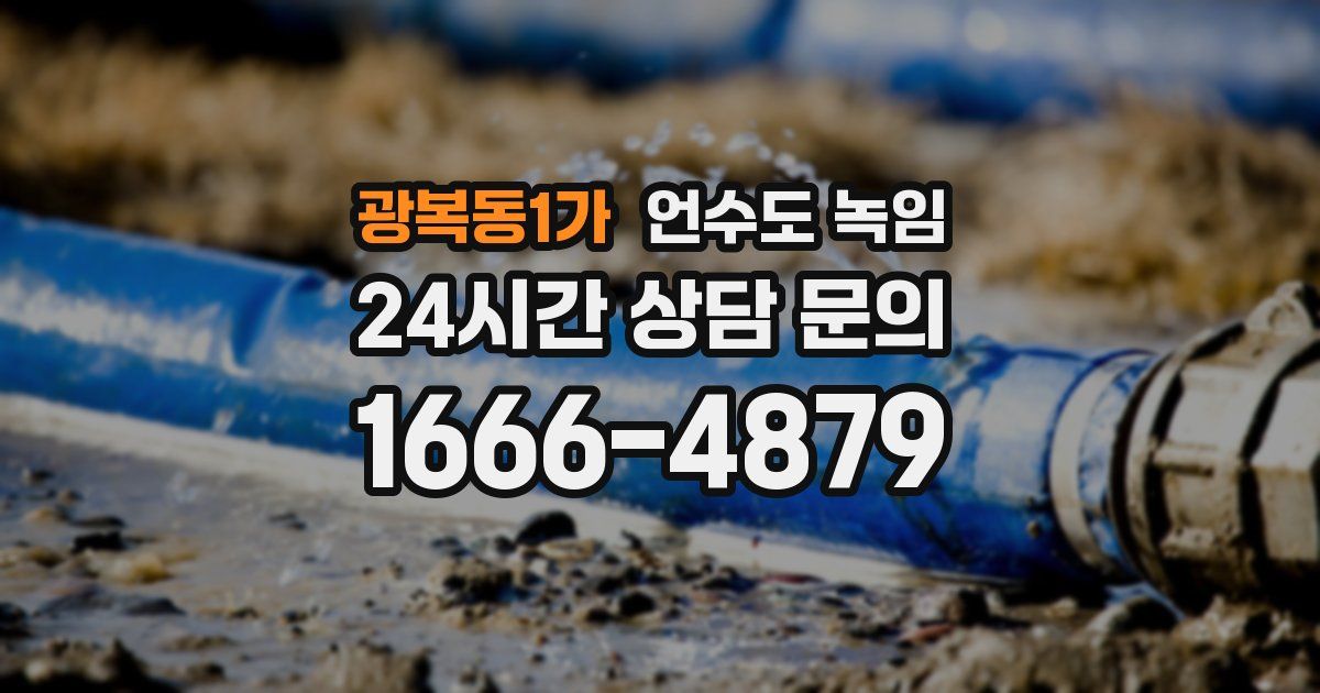 광복동1가 언수도 녹임