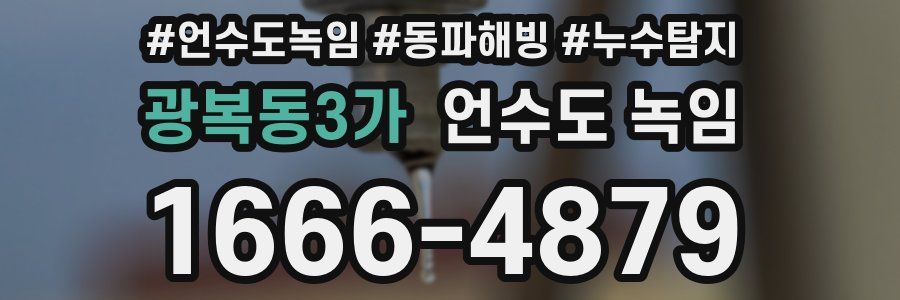 광복동3가 언수도 녹임