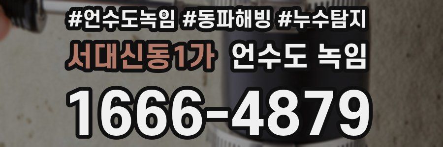 서대신동1가 언수도 녹임