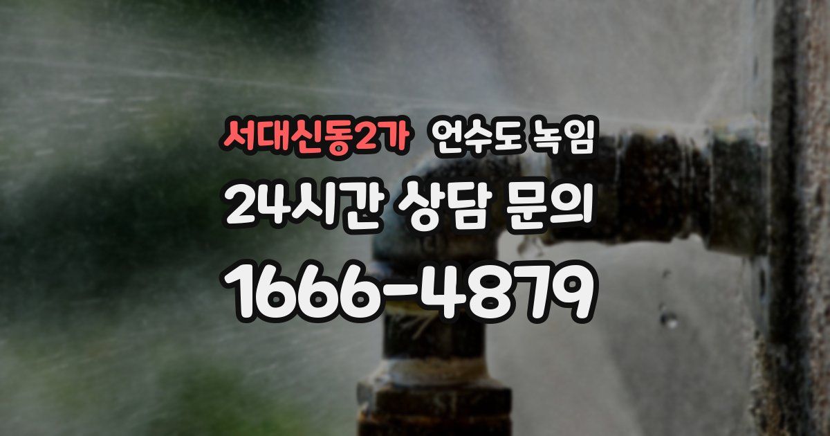 서대신동2가 언수도 녹임