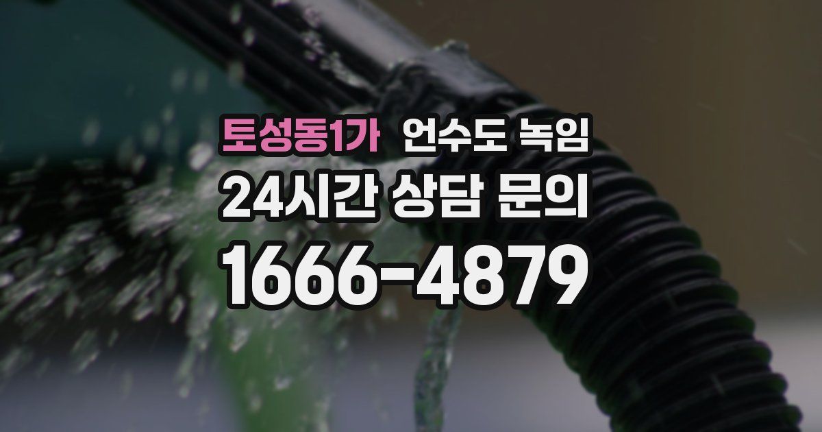 토성동1가 언수도 녹임