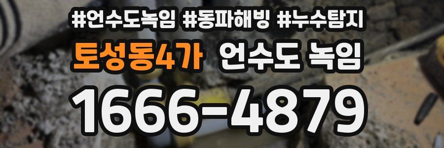 토성동4가 언수도 녹임