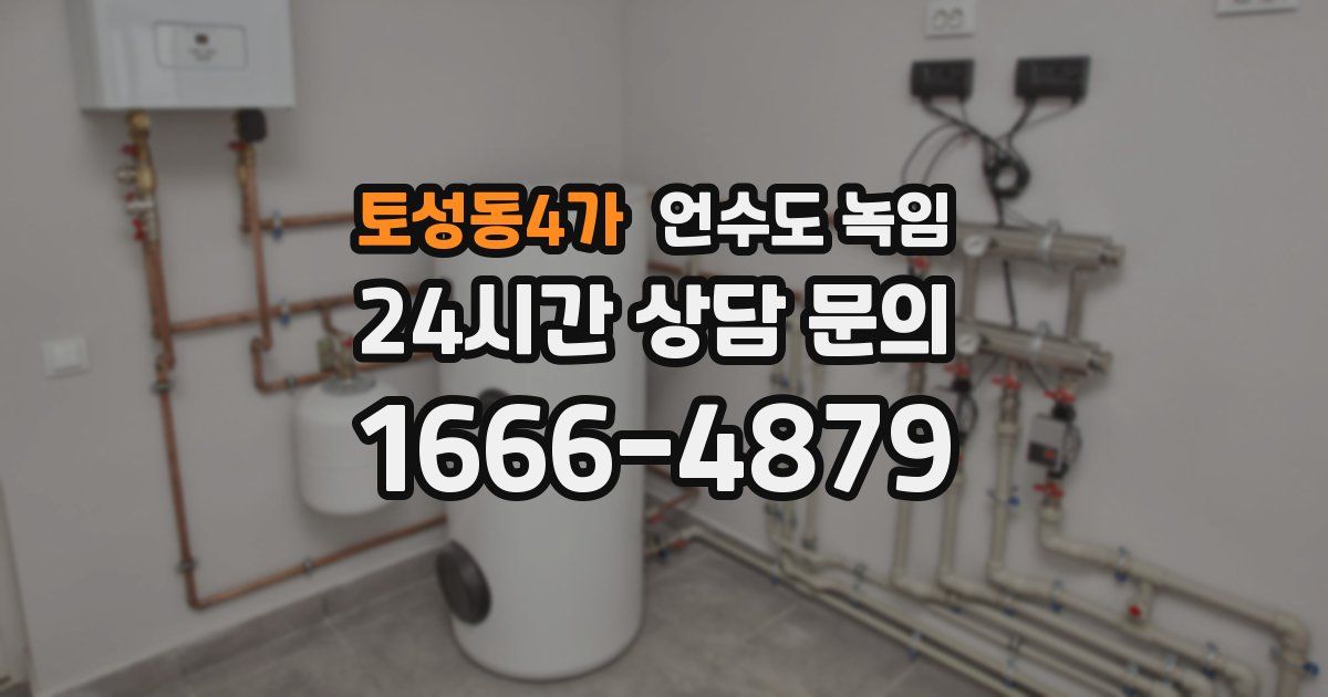 토성동4가 언수도 녹임