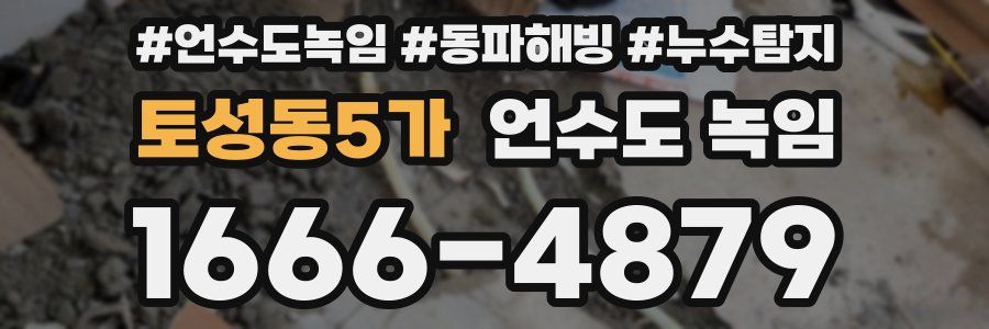 토성동5가 언수도 녹임