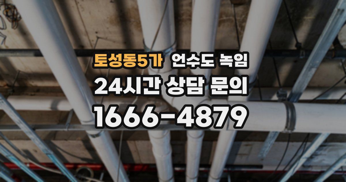 토성동5가 언수도 녹임